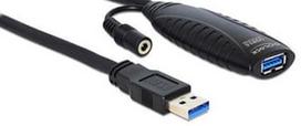 active usb extension cable - Delock Cable USB 3.0 to USB 3.0 Black 10m - 1 nuotrauka
