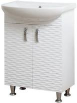 Sanservis 3D-60 Cabinet with Basin Arteko-60 White 60x84.5x44cm