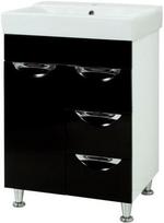 Sanservis Laura-60 Cabinet with Basin Como-60 Black 60x83x45cm