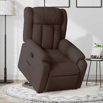 Fotelis VLX Stand-up Reclining 329610, tamsiai ruda, 83.5 cm x 66 cm x 104 cm