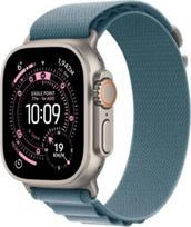 ultra apple watch - Apple Watch Ultra 3 GPS + Cellular 49mm Natural Titanium Case with Light Blue Alpine Loop - Large - MEWP4ET/A - 1 nuotrauka