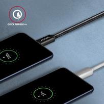 usb c to 3.2 gen 1 - Axagon Data and charging USB 3.2 Gen 1 cable lengh 1 m. 3A. Black braided. | BUCM3-AM10AB - 3 nuotrauka
