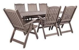 Folkland Timber Folding Garden Set Bavaria 6 Graphite