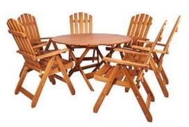 Folkland Timber Folding Garden Set Canada 6 Graphite