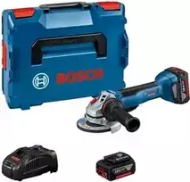 bosch gws 18v 10 - Akumuliatorinis kampinis šlifuoklis GWS 18V-10 P, 2x5Ah, GAL 1880, LB; 06019J4101 BOSCH - 1 nuotrauka