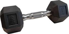 Šešiakampiai hanteliai inSPORTline Hexsteel 4 kg