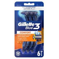 Gillette Blue 3 Comfort Vienkartiniai Skustuvai, 6 vnt.