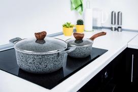 granitas brown - PROMIS GRANITAS puodų rinkinys 4 vnt (16, 20, 24, 28 cm) - 3 nuotrauka