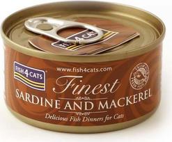 sardina - FISH4CATS Sardinės ir skumbrės - šlapias kačių maistas - 70 g - 1 nuotrauka