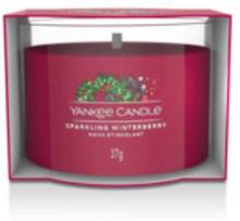 Aromatinė žvakė Yankee Candle Sparkling Winterberry 37 g, Raudona (Red)