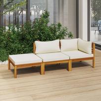 Lauko baldų komplektas VLX Lounge Set 311834, rudas, 2 vietų