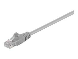 utp kabelis 20m - Goobay 68362 CAT 5e patch cable, U/UTP, pilkas, 20 m - 2 nuotrauka