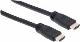 hdmi kabelis 10m - Manhattan Cable HDMI To HDMI With Ethernet Black 10m - 1 nuotrauka