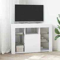 TV staliukas vidaXL Kampinė LED televizoriaus spinta, balta (White), 100 cm x 40 cm x 68 cm