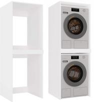 vonios spintele virs - Spintelė virš skalbimo mašinos Topeshop POLA TWIN, balta (White) - 1 nuotrauka