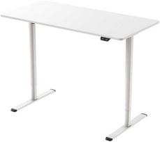 stalas 120x60 - Home4you Ergo Light Reguliuojamo aukščio stalas su 1 varikliu 120x60 cm Baltas (White) - 1 nuotrauka