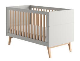 Kūdikio lovytė Pinio Swing 034-011-310, medžio/pilka, 70 x 140 cm, be patalynės dėžės, be čiužinio
