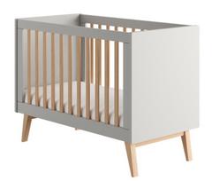 Kūdikio lovytė Pinio Swing, pilka, 60 x 120 cm, be patalynės dėžės, be čiužinio