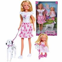 leles lovyte - Lėlės Steffi ir Evi su priedais - 1 nuotrauka