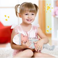 kudikys lele - Lėlė kūdikis su priedais 34 cm - 8 nuotrauka