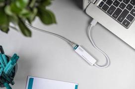 rj45 to usb - Digitus Adapter USB to RJ-45 White - 5 nuotrauka