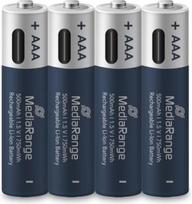 BATTERY RECH. LI-ION AAA 1.5V/500MAH 4P MRBAT160 MEDIARANGE