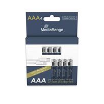 ikraunamos baterijos aaa - BATTERY RECH. LI-ION AAA 1.5V/500MAH 4P MRBAT160 MEDIARANGE - 2 nuotrauka