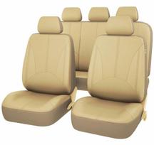 automobiliu oda - Cgauto sėdynių užvalkalų komplektas (eko oda) Kreminė (Beige) - 1 nuotrauka