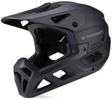 bike - Wozinsky Full Face Bike Šalmas su smakro apsauga M, Juodas (Black) - 1 nuotrauka
