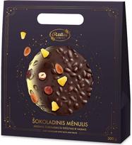 Rūta Juodasis šokoladas su riešutais ir vaisiais „Šokoladinis Mėnulis“, 300 g