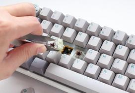mini klaviatura zaidimams - Ducky One 3 Mini, MX-Speed-Sidabrinis (Silver) Žaidimų Klaviatūra, Pilkas (Grey) - 3 nuotrauka