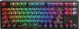 silent keyboard - Ducky One 3 Aura Juodas (Black) TKL Žaidimų Klaviatūra, RGB LED - MX-Silent-Raudona - 1 nuotrauka