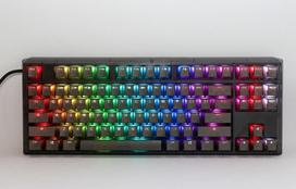 silent keyboard - Ducky One 3 Aura Juodas (Black) TKL Žaidimų Klaviatūra, RGB LED - MX-Silent-Raudona - 2 nuotrauka