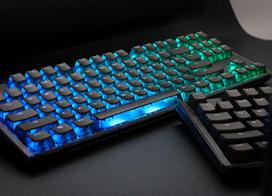 silent keyboard - Ducky One 3 Aura Juodas (Black) TKL Žaidimų Klaviatūra, RGB LED - MX-Silent-Raudona - 6 nuotrauka