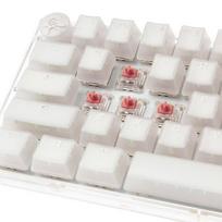 ducky one - Ducky One 3 Aura White SF Mechaninė Klaviatūra Žaidimams, RGB LED - MX-Silent-Raudona (US) - 1 nuotrauka