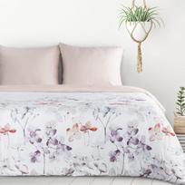 Patalynės užvalkalų komplektas Design 91 Verano 8 PTB-37, baltas/rožinis/pilkas, 140 x 200 cm