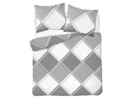 Patalynės užvalkalų komplektas Home Satin Geometric THK-091629, pilkas, 200 x 220 cm