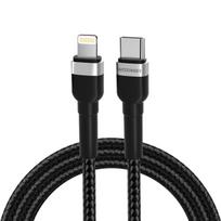 usb c i usb c 2m - Wozinsky WNBCL2 Lightning / USB-C PD 30W laidas 2 m - Juodas (Black) - 1 nuotrauka