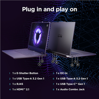 nvidia rtx 5060 8gb - Lenovo LOQ 15IRX10, i5-13450HX, 16 GB, 1 TB, 15.6", RTX 5060, Luna Grey (Pilkas) - 3 nuotrauka
