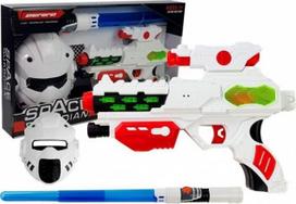 LEAN Toys Kosminis Lazerinis Pistoletas su Kardu ir Kaukė LT5086