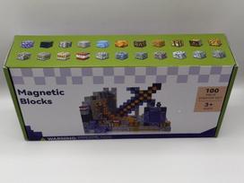 My World Minecraft tipo magnetinis blokelių rinkinys 100 vnt