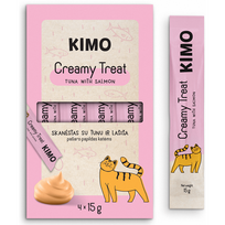 KIMO Cat Creamy Tuna Salmon skanėstas katėms 60 g, 4 x 15 g