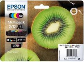 epson xp - Epson 202XL Multipack, Juodas (Black), Geltonas (Yellow), Žydras (Cyan), Rausvai raudonas (Magenta), Foto juodas (Photo Black) - 1 nuotrauka