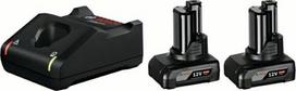 Bosch akumuliatorių GBA 12 V, 2 x 6 Ah ir įkroviklio GAL 12 V-40 rinkinys