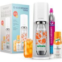 gerimu aparatai - SodaStream Terra, baltas, 2 buteliai 1 l + 1 butelis 0,5 l + CO2 balionas - 1 nuotrauka