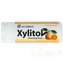 Kramtomoji guma Miradent Xylitol, vaisių skonio