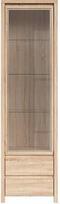 Black Red White Glass Door Cabinet Kaspian REG1W2S Sonoma Oak