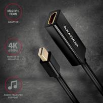 displayport 1.4 kabelis - Adapteris Axagon RVDM-HI14N Displayport, HDMI, 0.15 m, juoda - 5 nuotrauka