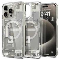 Spigen Ultra Hybrid MagSafe Case for Apple iPhone 15 Pro Max - Zero One Natural Titanium