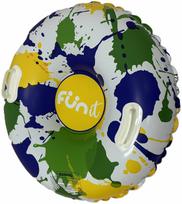 Fun It Pripučiama čiuožynė Pop, mėlyna/balta/geltona (Blue/White/Yellow), 81 cm x 81 cm